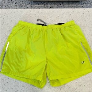 GAP Neon Yellow Athletic Shorts